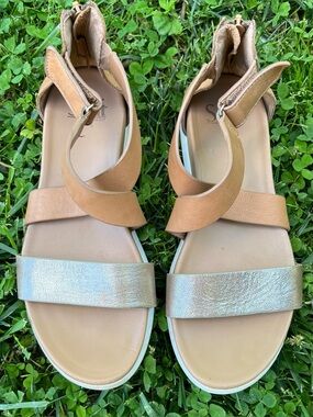 Sofft Fiora Leather Open Toe Casual Strappy Sandals 7.5